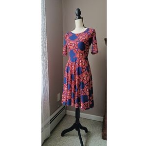 LulaRoe Women's Nicole Midi Dress NWT